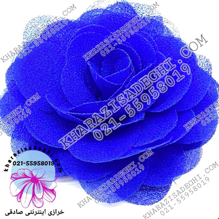 گل حریر ایرانی آبی کاربنی